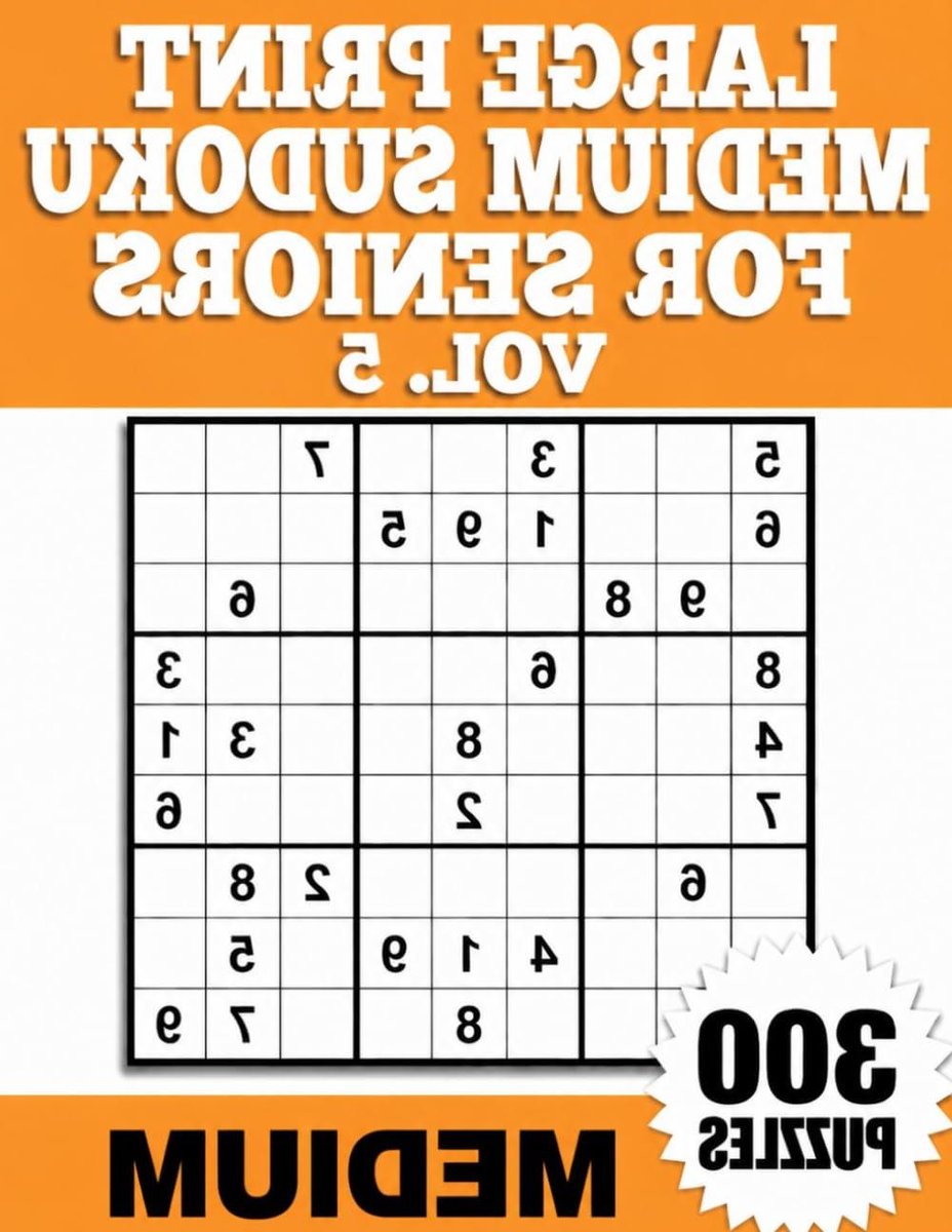 Sudoku Puzzelboek - Logica Puzzels - Hersenen Trainen - Extra Grote Cijfers - 28 x 22 cm - Wit
