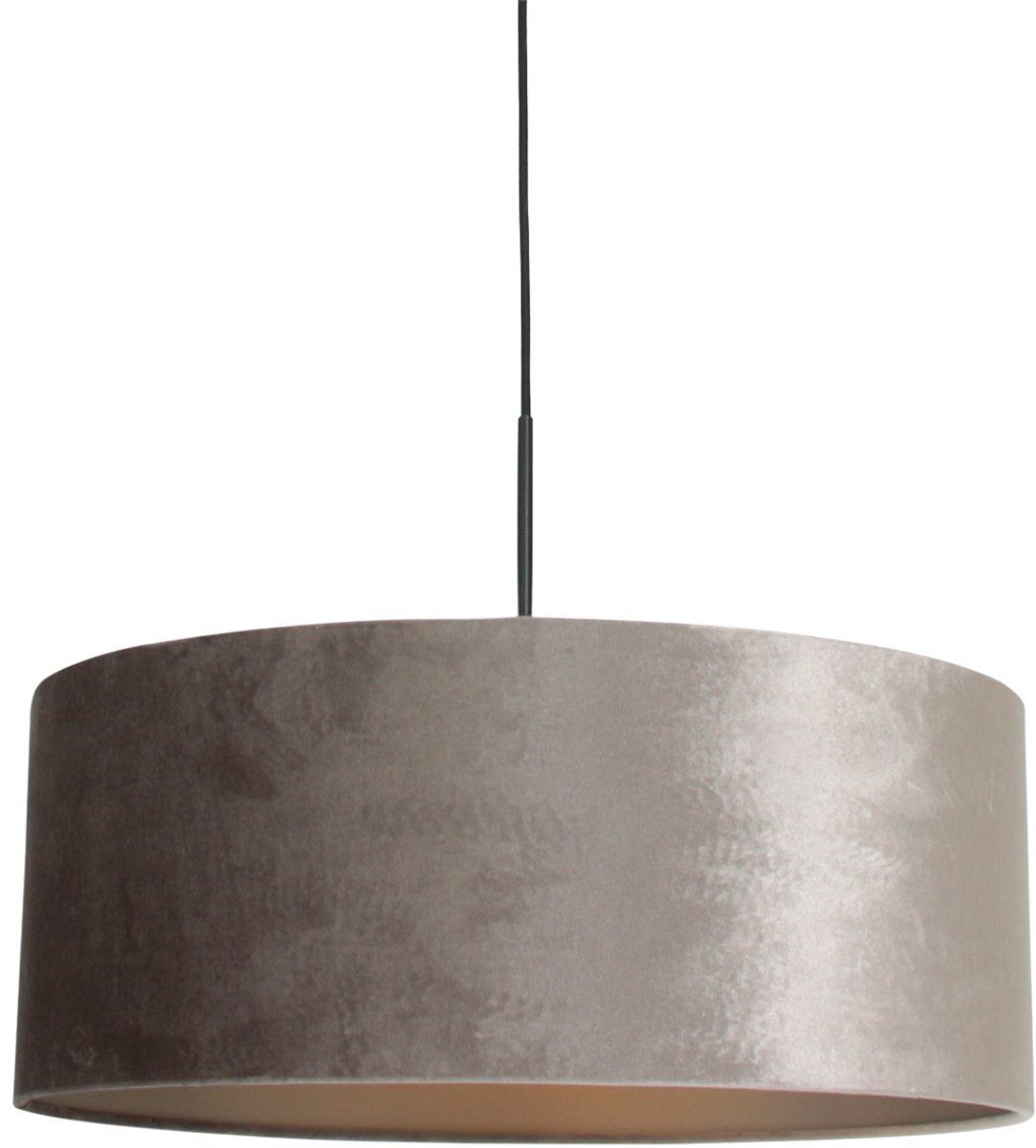 Steinhauer Hanglamp Sparkled light 8157 zilver velours kap goud