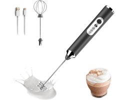 Melkopschuimer - Keukenmixer - Dranken Bereiden - Drie Snelheden - USB Oplaadbaar - Rood