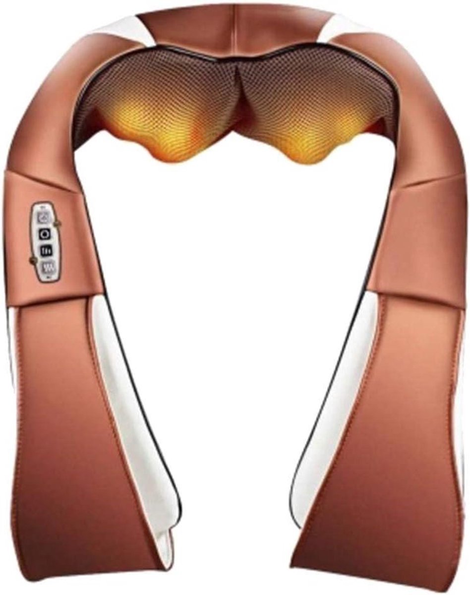 Nek Massager - Schouder Massage - Ontspanning Spieren - Verwarmingsfunctie - 40x20x18 cm - Zwart