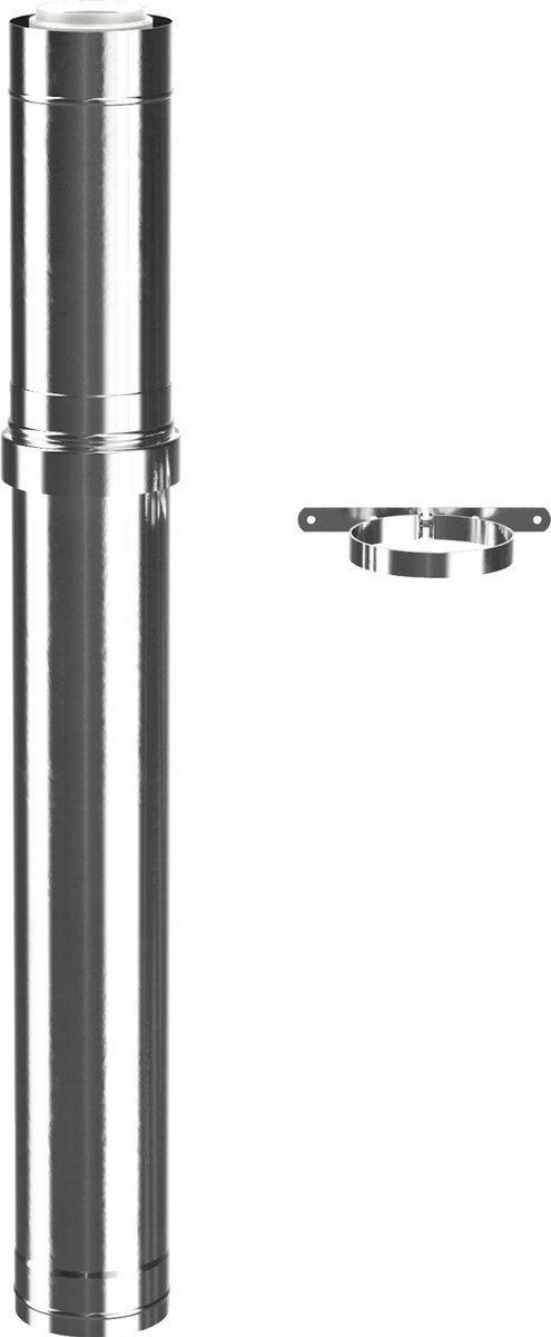 Bosch Rookgasaccessoires FC-O80 Dakdoorvoer d:80/125 roestvrij staal, 7738112713