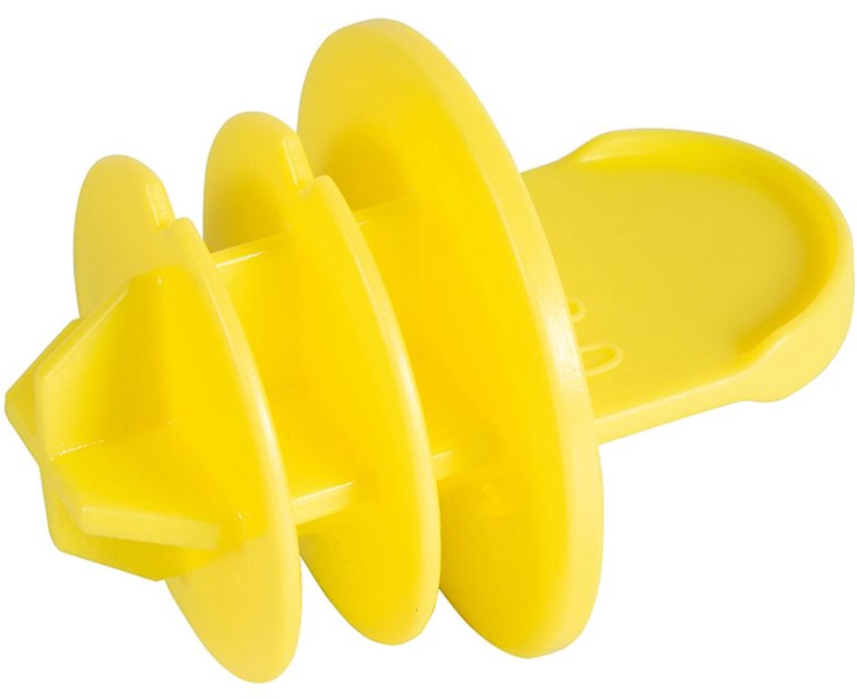 Fränkische Afsluitstop alpex 26x3 geel met lipje, 84926815