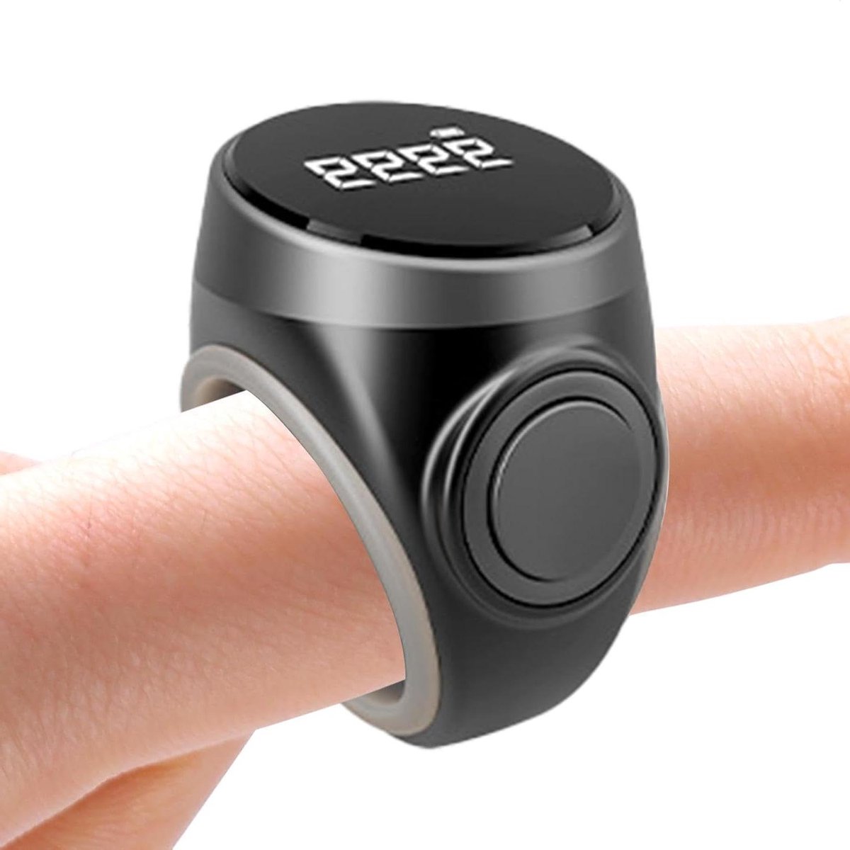 Digitale Teller - Handteller Clicker - Activiteiten Bijhouden - Oplaadbaar Display - 5 centimeter breed - Zwart