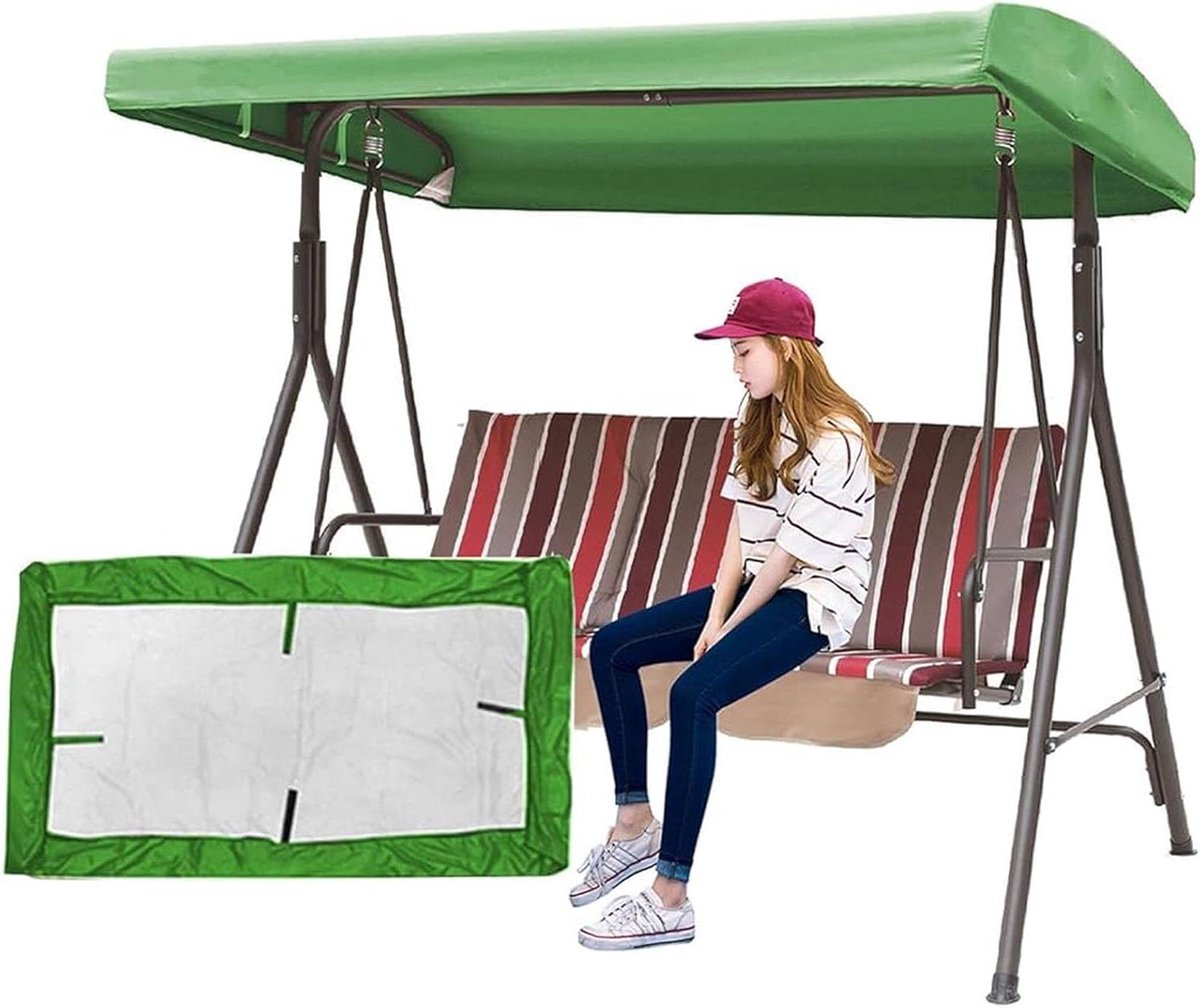 Schommelbank Dak - Vervangend Zeil - Buiten Ontspannen - Waterdicht Oxford Materiaal - 213 x 122 cm - Groen