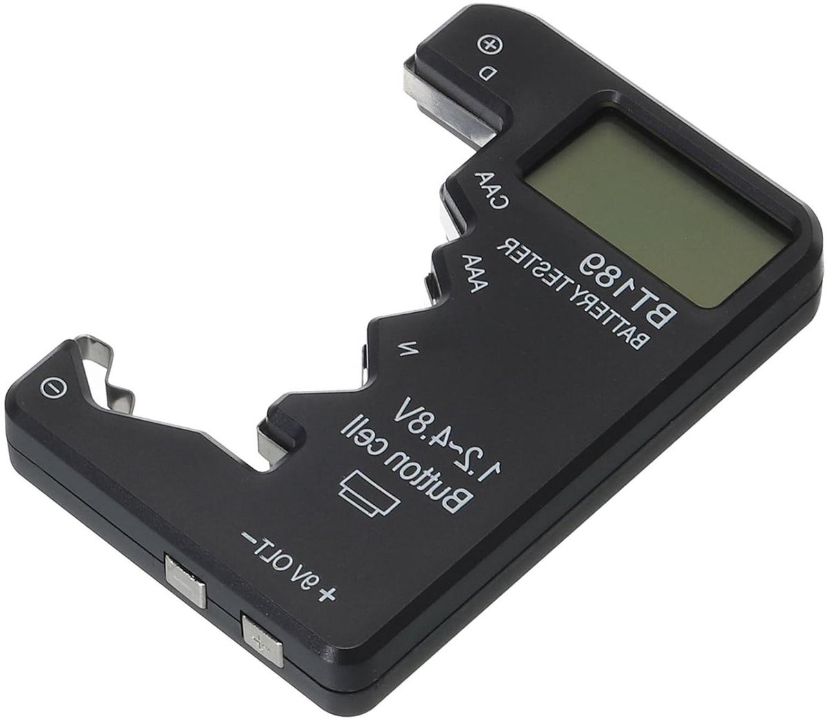 Digitale Batterijtester - Spanning Tester - Batterijen Controleren - Helder Beeldscherm - Compact Formaat - Zwart