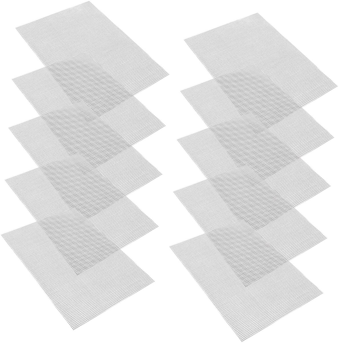Reparatieplaten Raamschermen - Gaasplakkers - Gaten Dichten - Zelfklevend - 18x13cm - Grijs