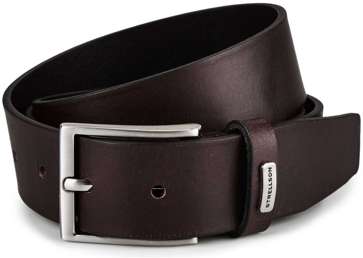 Strellson Riem Leder - Jongens - 90 cm - dark brown