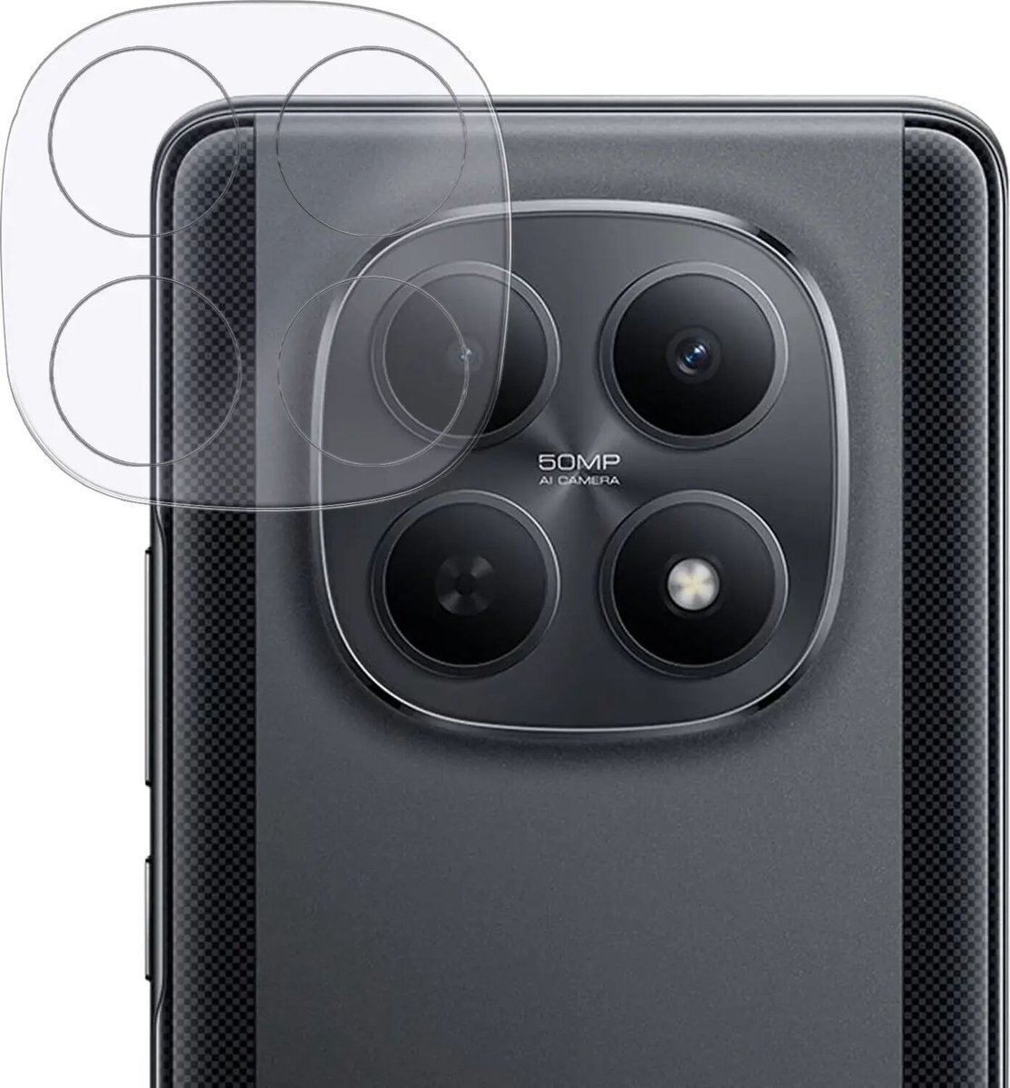 Rosso Camera Protector Geschikt voor Xiaomi Poco M8 Pro - Lens Bescherming - Case Friendly - Ultra Dun Glas - Transparant