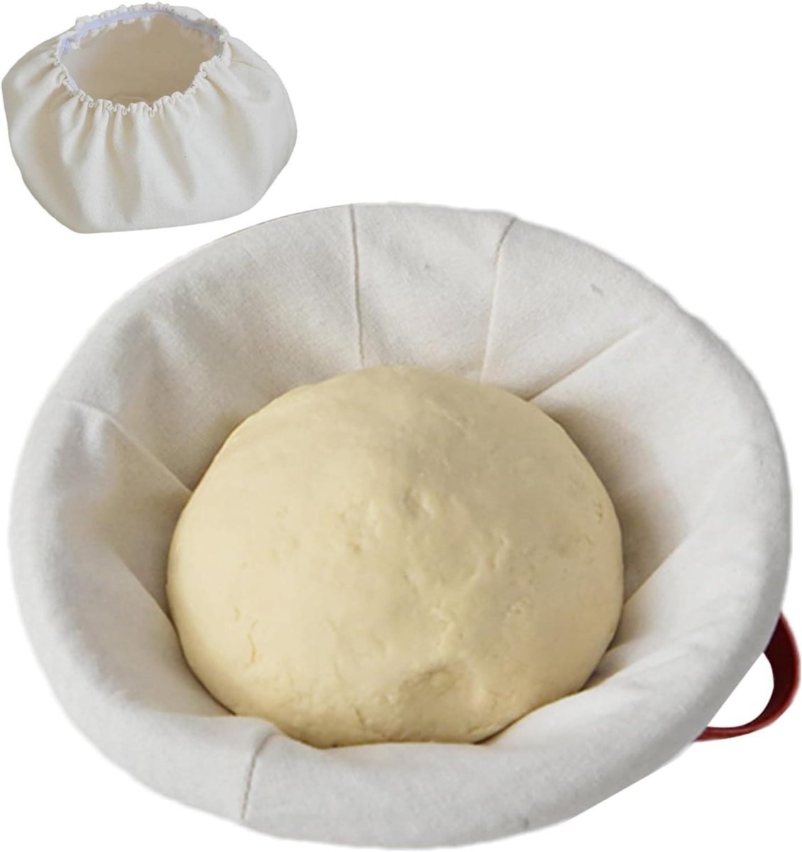 Broodrijsmand - Gistingmand deeg - Ambachtelijk bakken - Inclusief voering deksel - 255 cm ovaal - Natuurlijk