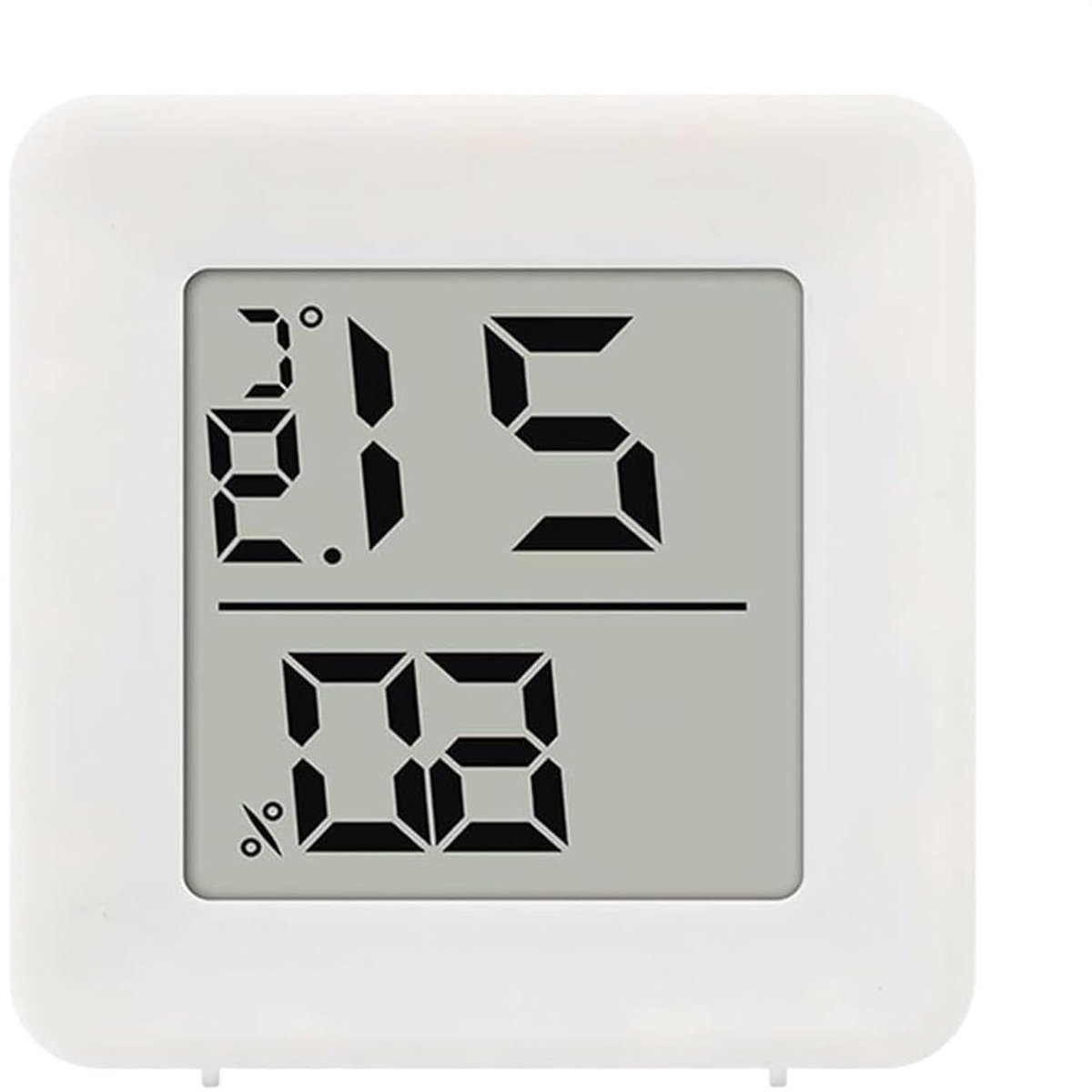 Vochtigheidsmeter Temperatuur - Luchtvochtigheid Sensor - Binnenklimaat Monitoren - Real-time Data - 4.5 cm - Zwart