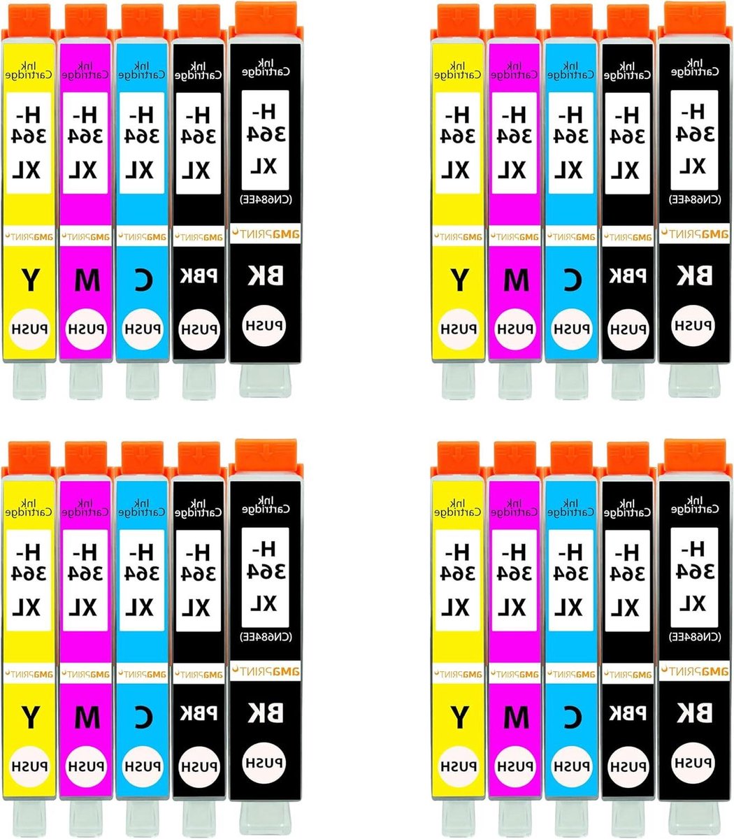 Inkjet Cartridges - Inkt Patronen - Documenten Printen - XL Multipack - 20 Stuks - Multicolor