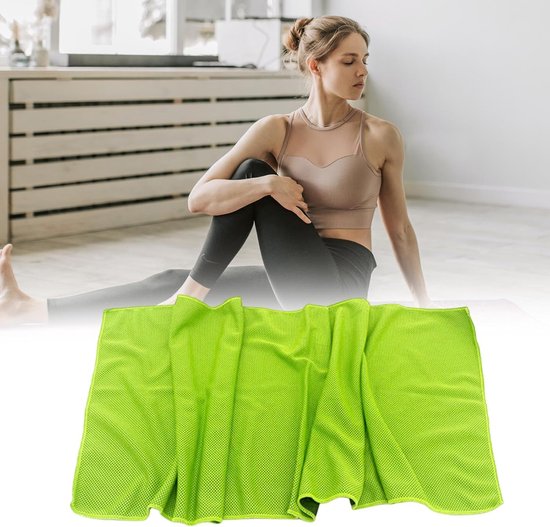 Koeldoeken Set - Sportdoeken Outdoor - Intense Activiteiten - Directe Koeling Absorberend - Zie Beschrijving - Fluorescerend Groen — afbeelding 5