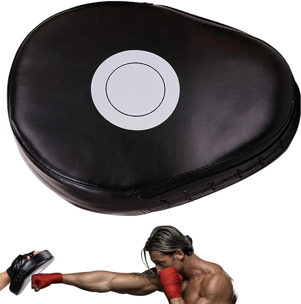 Boksen Pads - Trainingspads Vechtsport - Vechtsport Training - Verstelbare Polsband - N.v.t. - Zwart