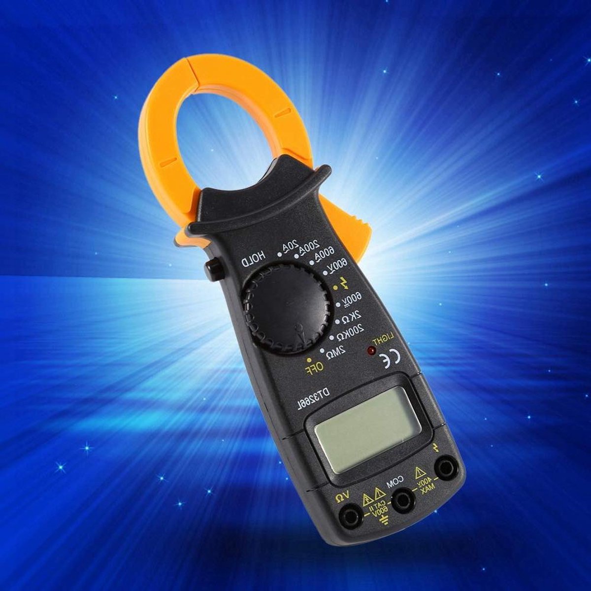 Digitale Stroomtang - Stroomtester - Elektra Meten - 3.5 LCD Display - 600A Capaciteit - Zwart