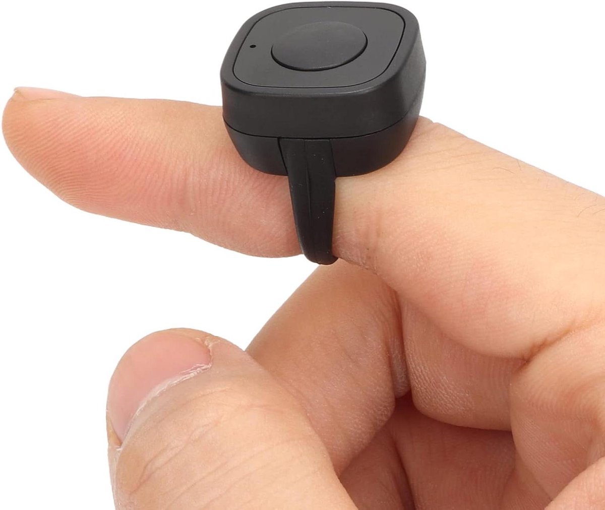 Afstandsbediening Vingertop Controller - Pagina Turner - Video's Scrollen - Bluetooth 4.0 Stabiliteit - 10 Meter Bereik - Zwart