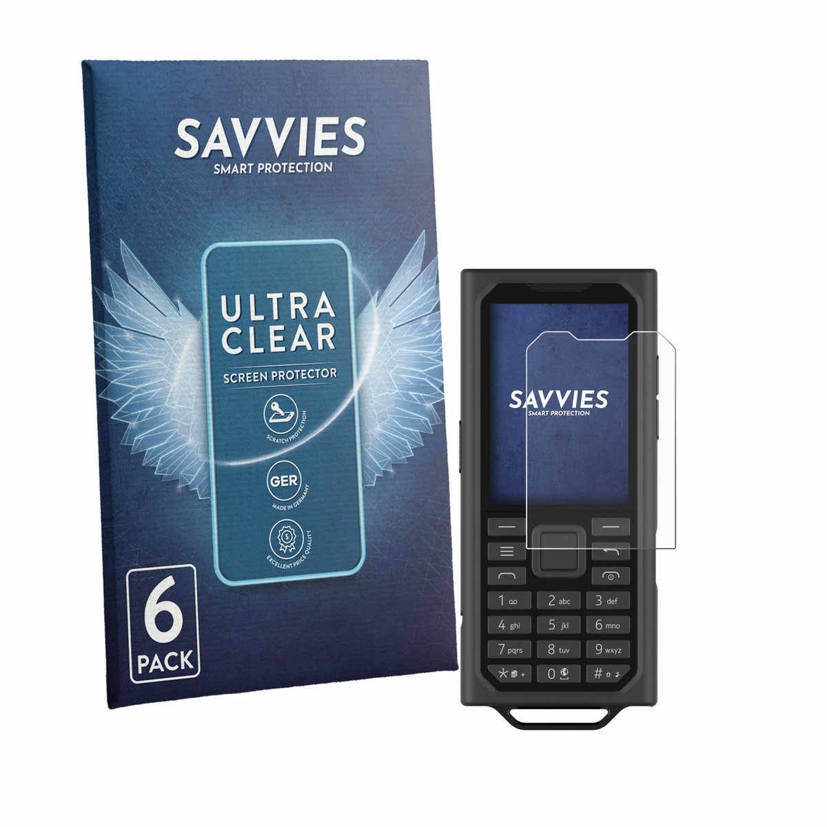 Savvies - Screenprotector voor HMD Terra M - Folie Beschermfolie transparant 6 Stuks