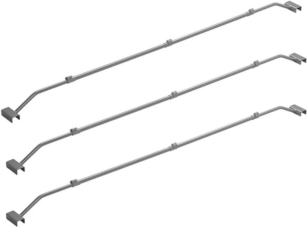 Aanhanger Dekzeil Steun - Plat Zeil Ondersteuning - Aanhanger Transport - Verstelbare Lengte - 140-208 cm - Grijs
