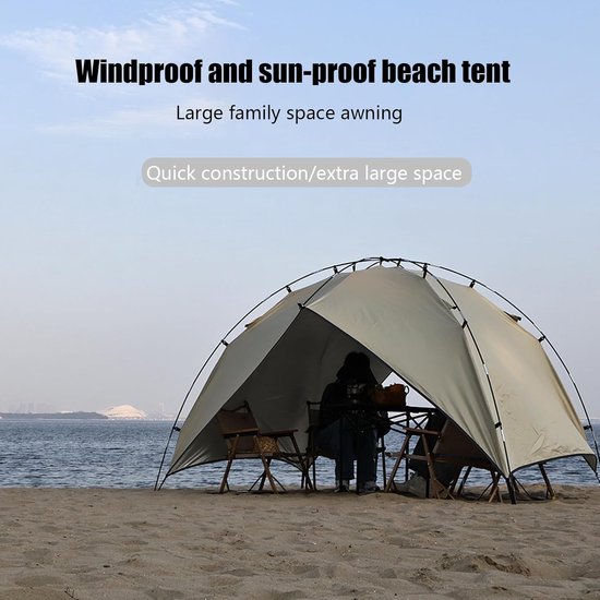 Gezinstent - Kampeertent Pop-up - Buitenactiviteiten - Snelle opzet - 44 x 13 x 13 cm - Enkele Attribuut — afbeelding 2
