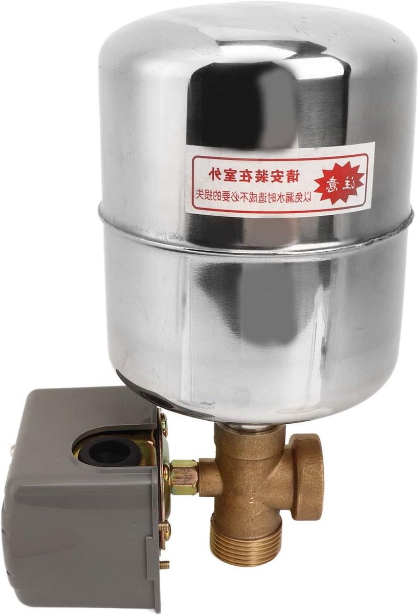 Waterpomp Drukschakelaar - Pompbesturing Waterdrukregelaar - Automatische Waterdruk - Geïntegreerd Systeem - 110-230V - Zilver