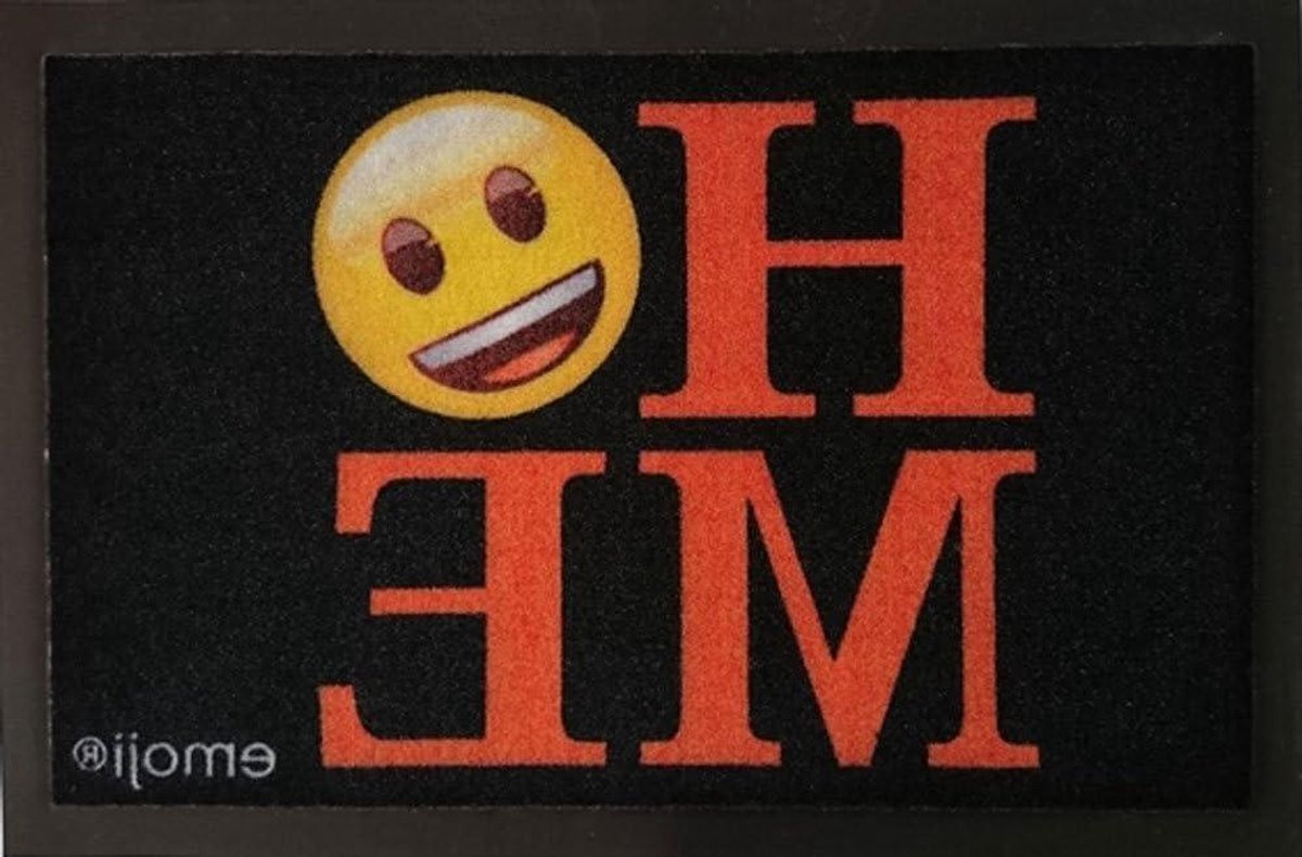 Deurmat Emoji - Entree Mat - Voordeur Schoonhouden - Hoogwaardig Bedrukt - 60x40 cm - Meer