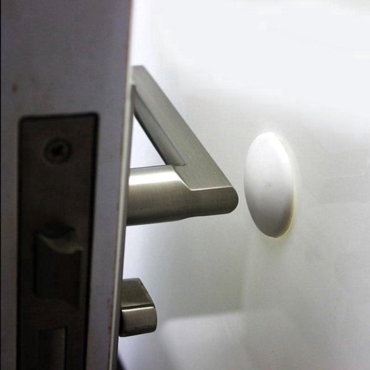 Deurstopper Set - Deurbeschermer Muurbeschermer - Muren Beschermen - Zelfklevend Ontwerp - 40x40x20 mm - Wit