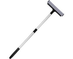 Ruit Reiniger Tool - Glaswasser Spons - Auto Ramen Wassen - Uitschuifbare Steel - 77 cm - Zwart