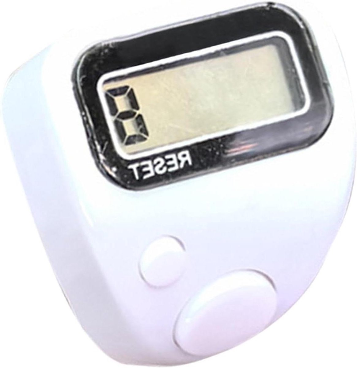 Vinger Teller Klikker - Digitale Turfteller - Goederen Tellen - Stil Mechanisme - 10000 Tellingen - Wit