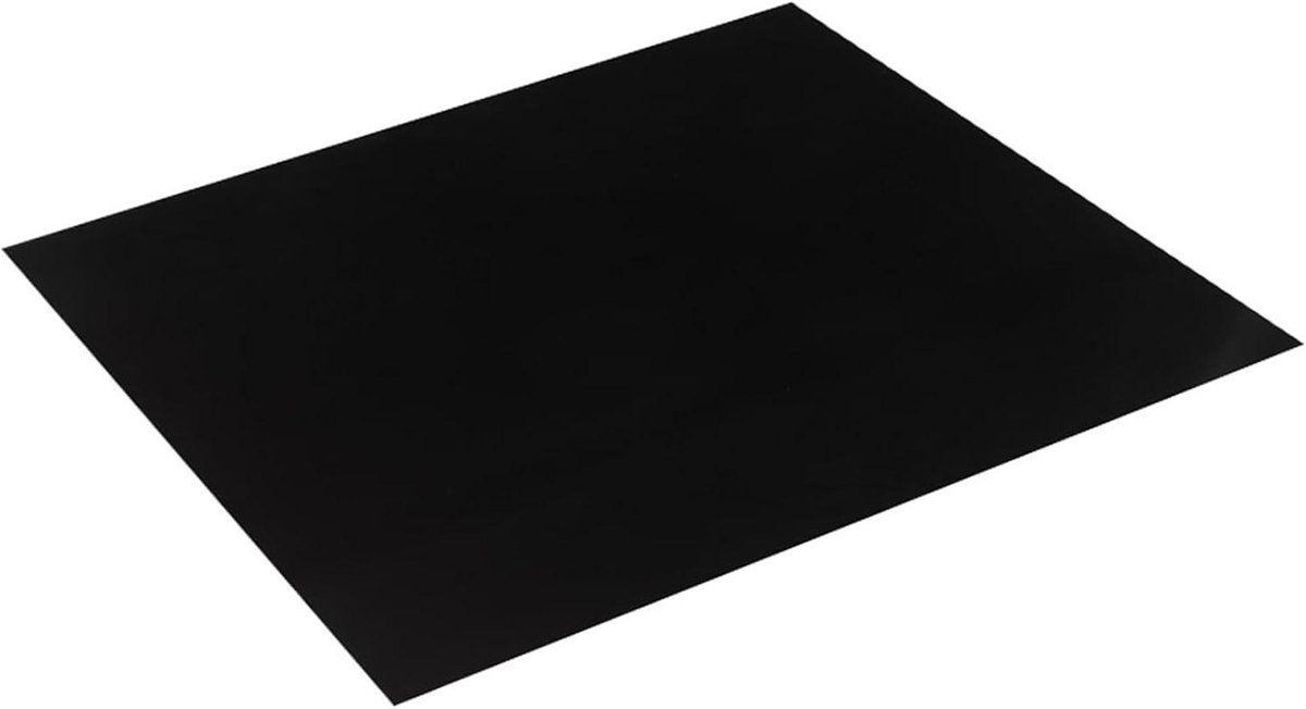 Kookplaat Beschermer Mat voor Kookplaat Beschermen Hittebestendig Siliconen 25x35 cm Zwart