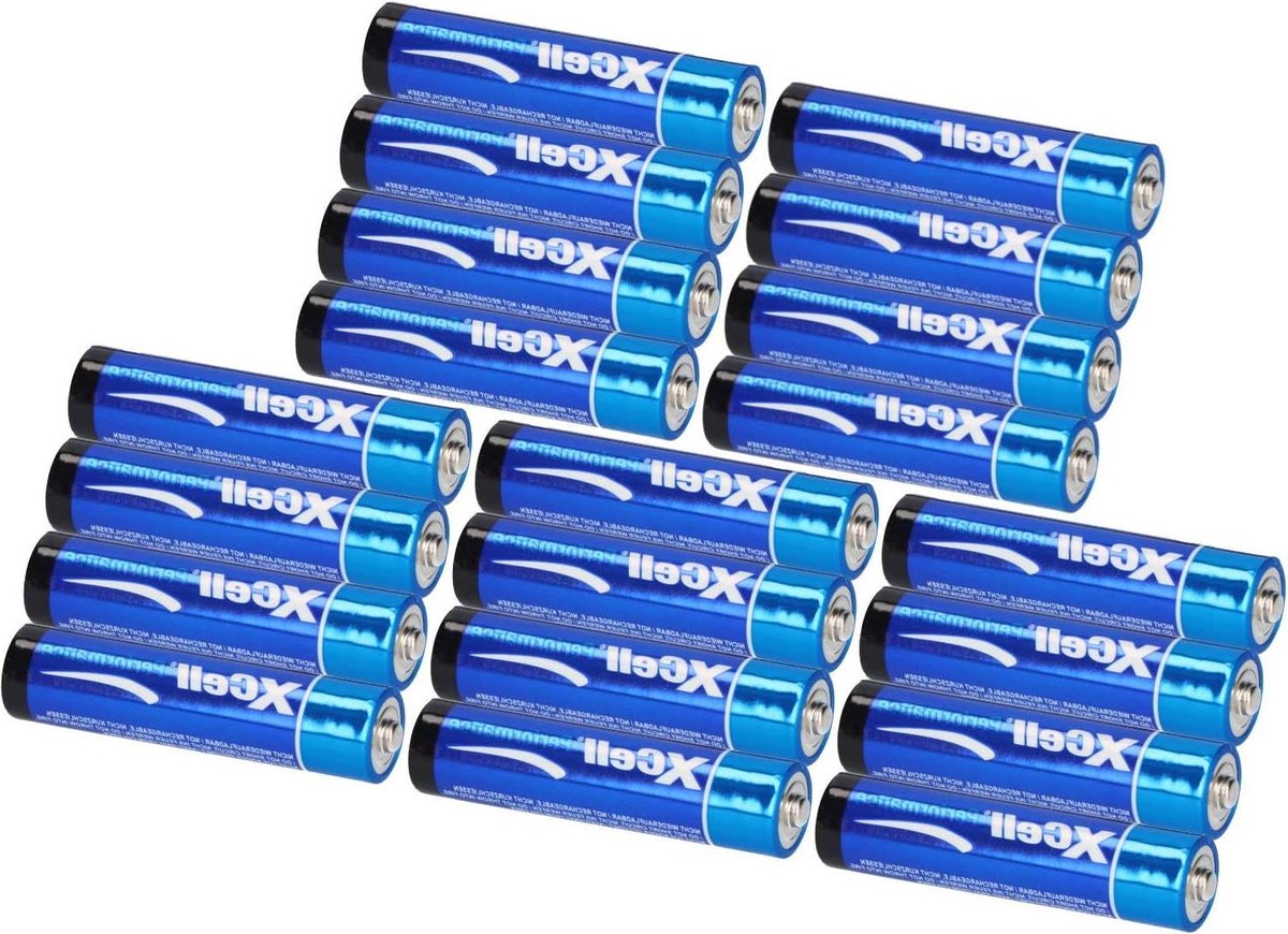 AAA Batterijen - Kleine Energiebron - Apparaten Voeden - Lekvrije Alkaline - 20 Stuks - Zilver