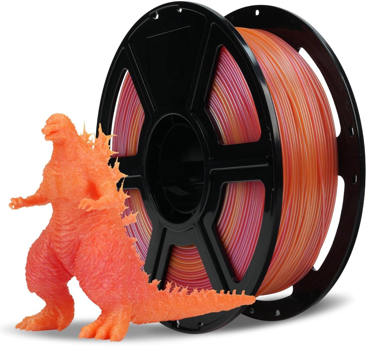 PLA Filament Kleurverloop - 3D Print Materiaal - Artistieke Ontwerpen - Hoge Printsnelheid - 1.75 mm - Geel Roze