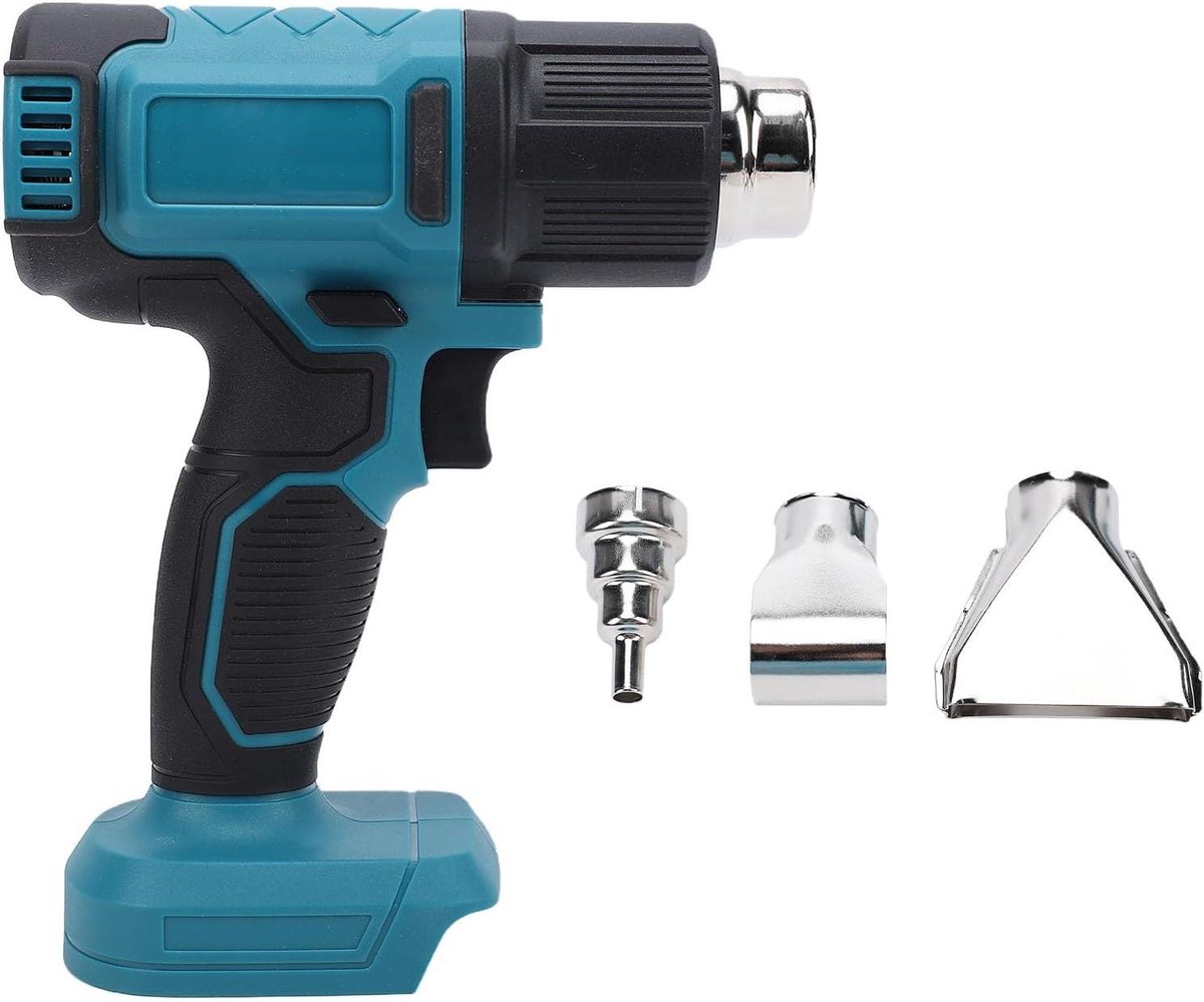 Draadloos Warmtepistool - Heteluchtapparaat - Elektronica Reparatie - Instelbare Temperatuur - 550 graden max - Blauw