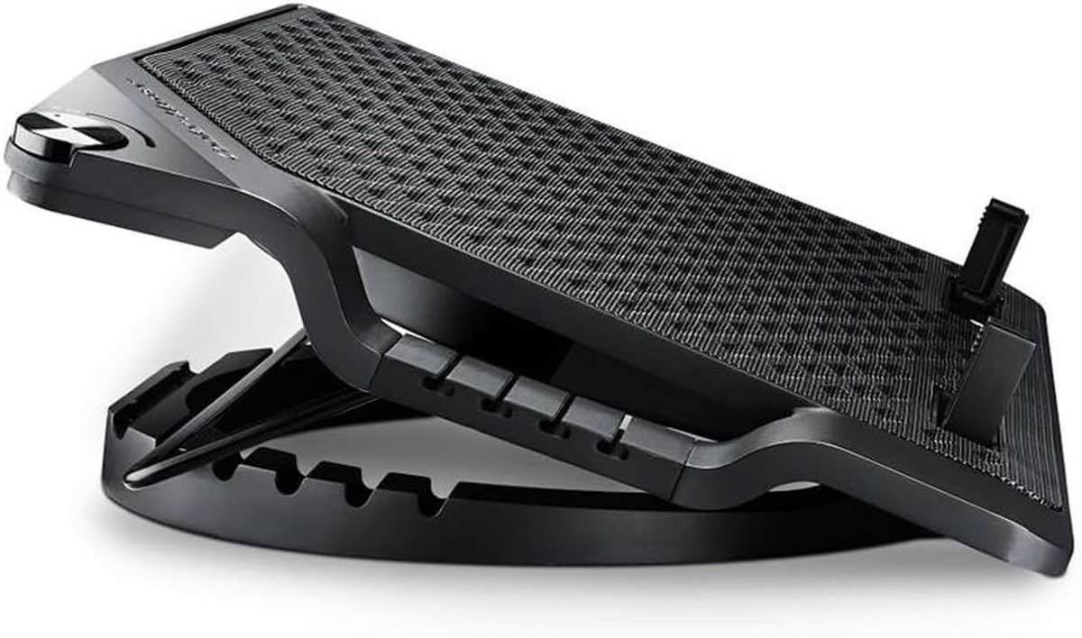Notebook Koeler - Laptop Standaard - Ergonomisch Werken - Verstelbare Hoek - Tot 17 inch - Zwart