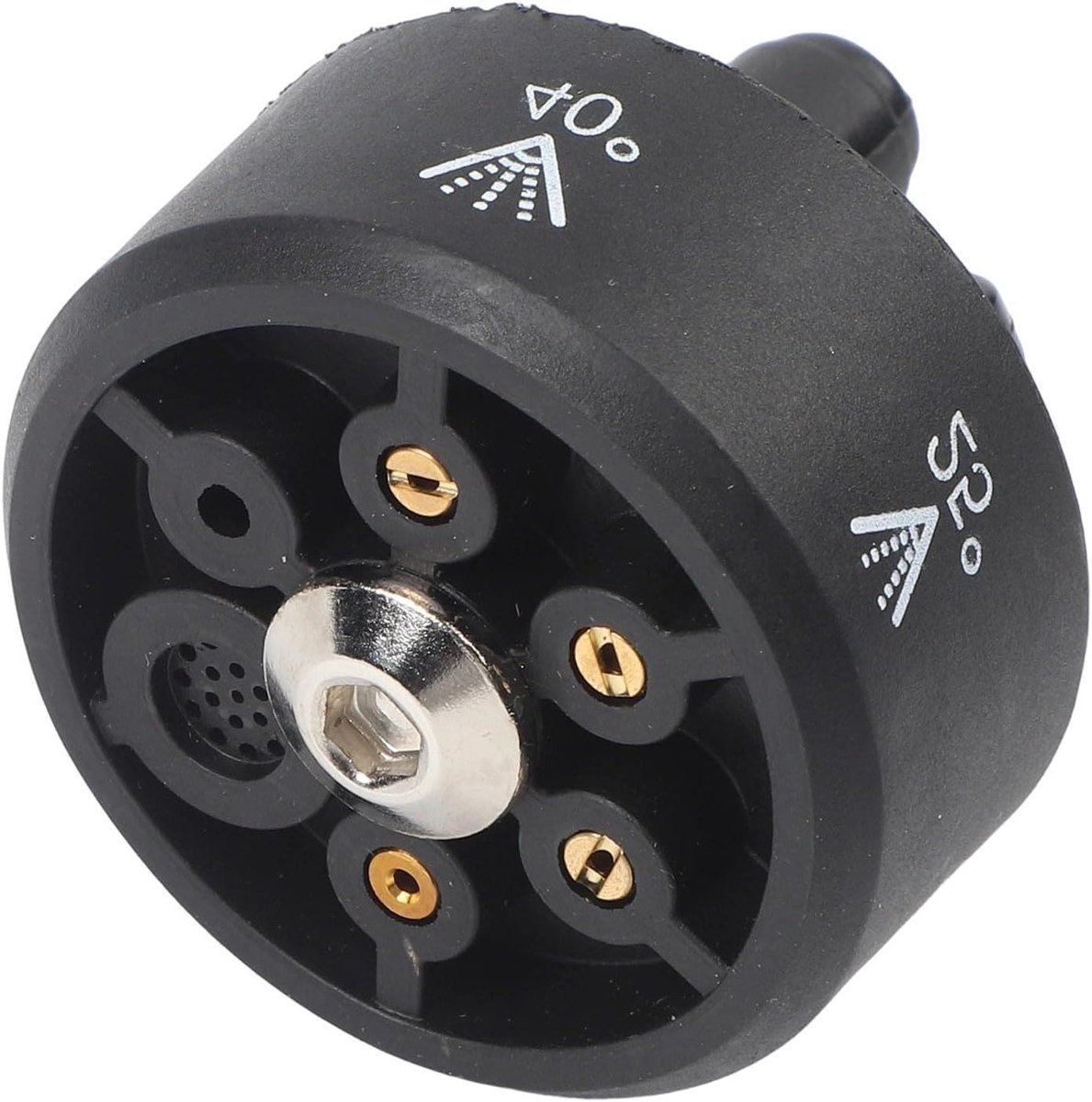 Hogedruk sproeikop - Multi-hoek mondstuk - Effectief reinigen - 6-in-1 instelbare stralen - 1/4 inch snelkoppeling - Zwart