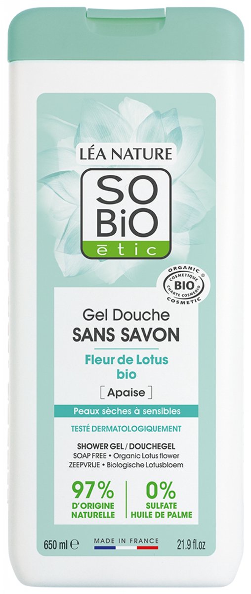 Léa Nature SO BIO étic Biologische Lotusbloem Zeepvrije Douchegel 650 ml