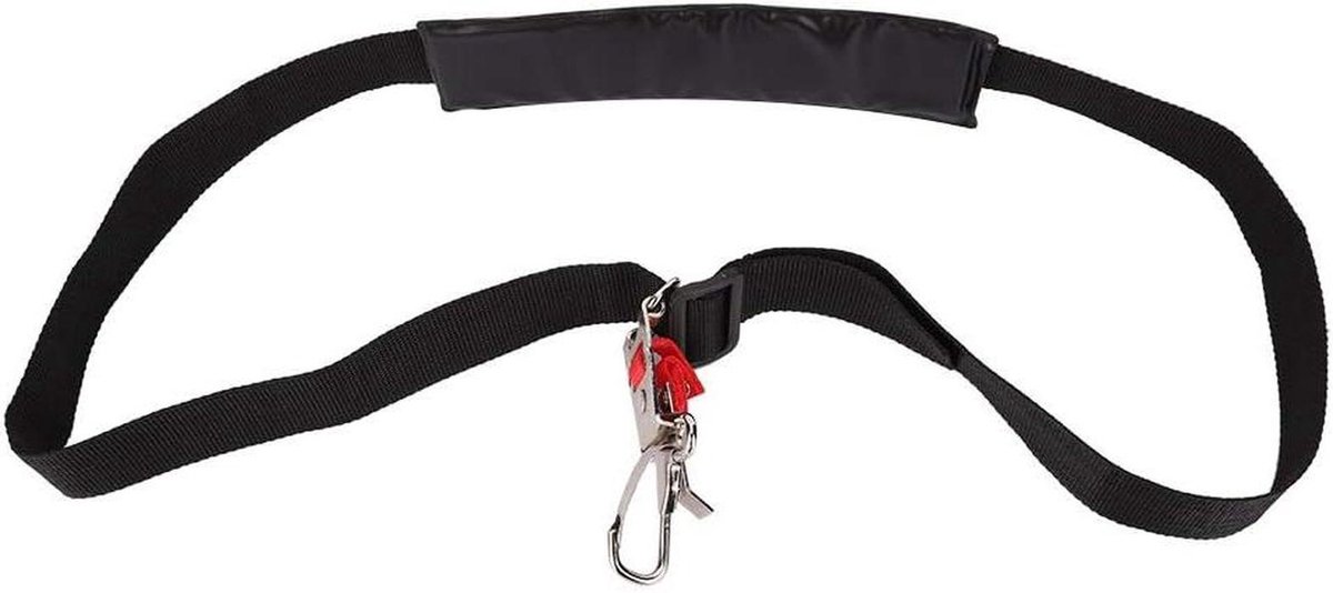 Grasmaaierriem Enkele Harnas - Schouderriem Trimmer - Tuinonderhoud - Verstelbare Metalen Clip - 28 x 5 x 12.7 cm - Zwart