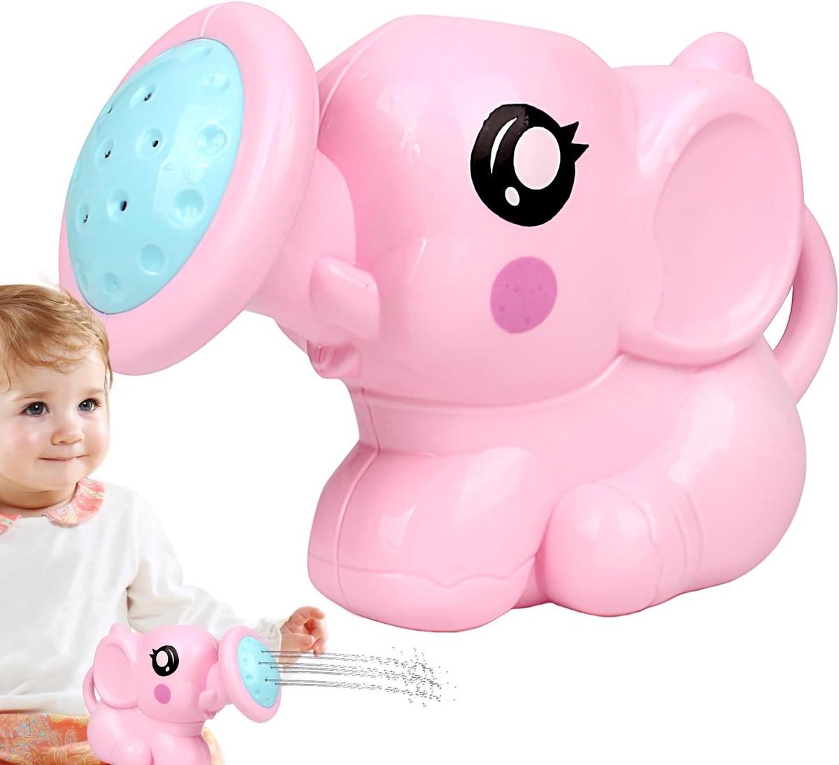 Kinder Gieter - Waterspeelgoed - Buiten spelen - Verstelbare waterstroom - 15 x 10 x 6 cm - Roze