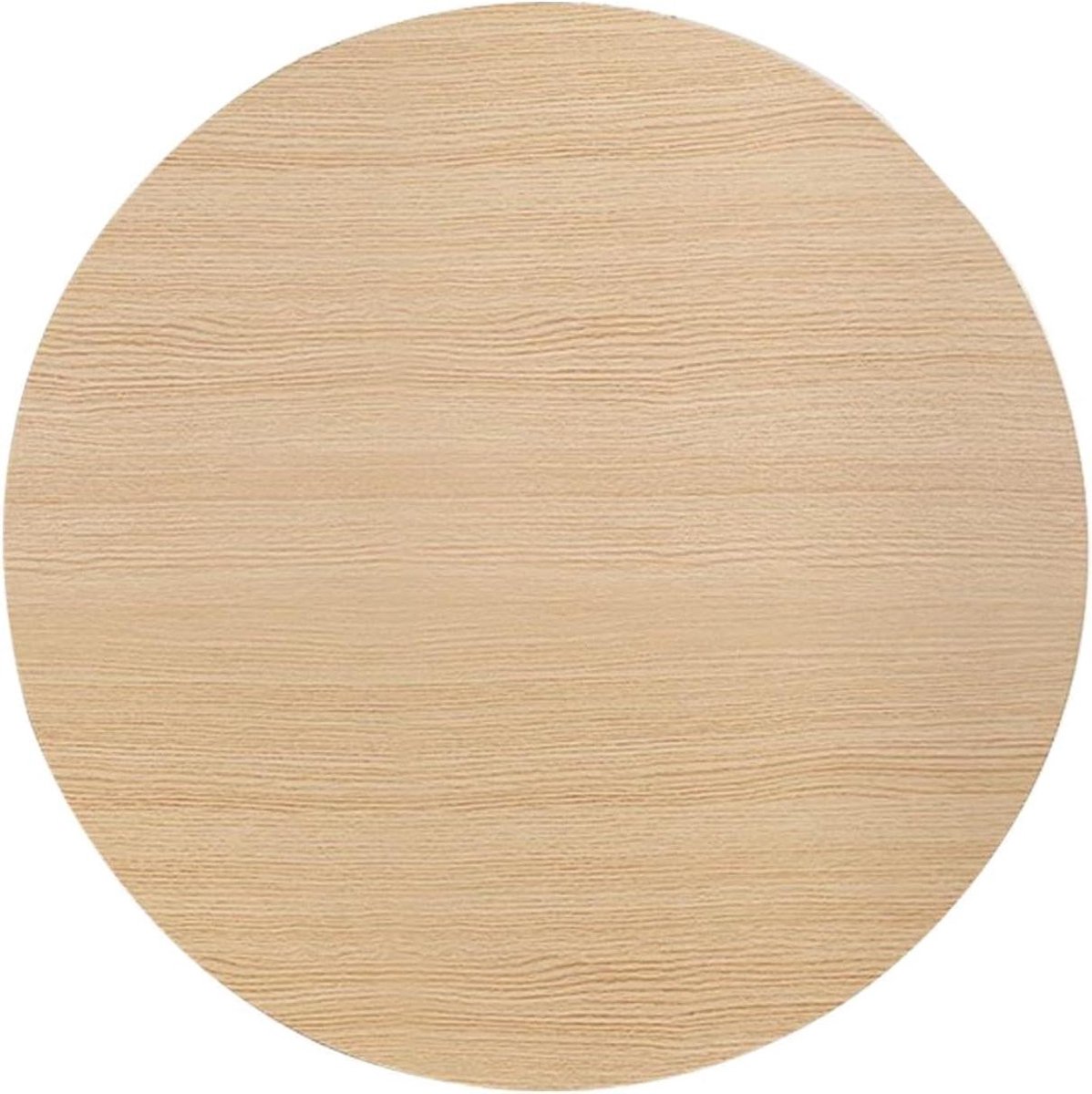 Ronde Eettafel - Houten Tafelblad - Dineren en Werken - Milieuvriendelijk Materiaal - 100 cm Diameter - Donker Walnoot