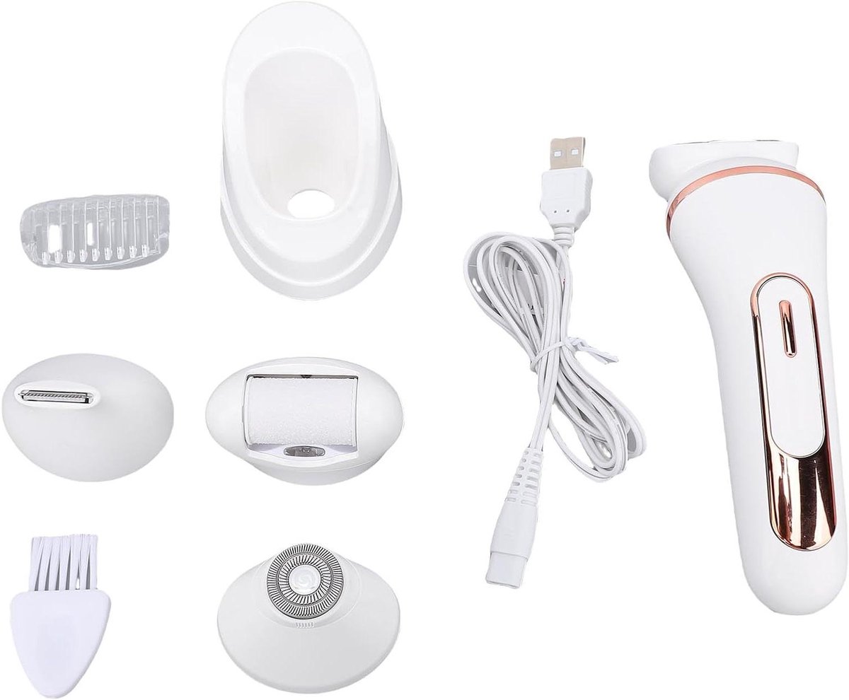 Dames Lichaamshaartrimmer - Grooming Set - Persoonlijke Verzorging - 4-in-1 Functionaliteit - IPX7 Waterdicht - Wit