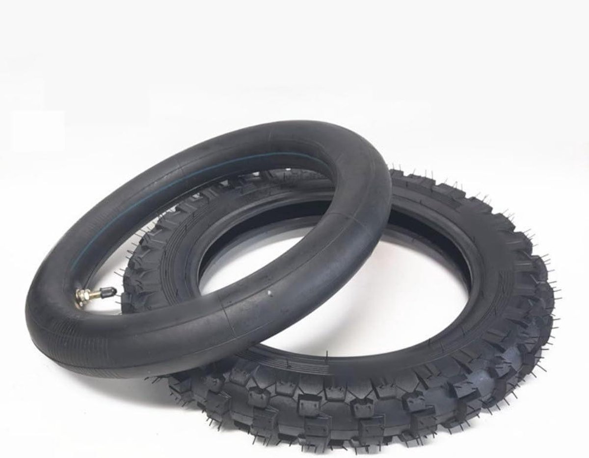 Binnen- en buitenband - Scooter band - Off-road rijden - Versterkte wanden - 14 inch - Zwart