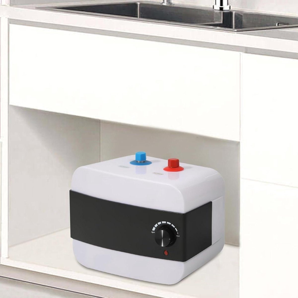 Mini Waterverwarmer - Doorstroomverwarmer Keuken - Direct Warm Water - Energiebesparend Ontwerp - 6 Liter Capaciteit - Wit