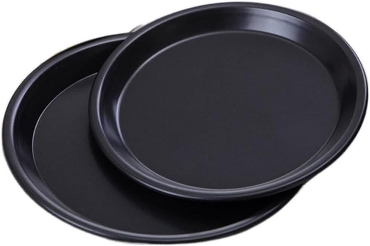 Pizzabord 1 stuk van 15 tot 35 cm met antiaanbaklaag voor pizza bakplaat van koolstofstaal plaat voor pizza ronde plaat bodem bakplaat voor pizza vorm bakgereedschap bord