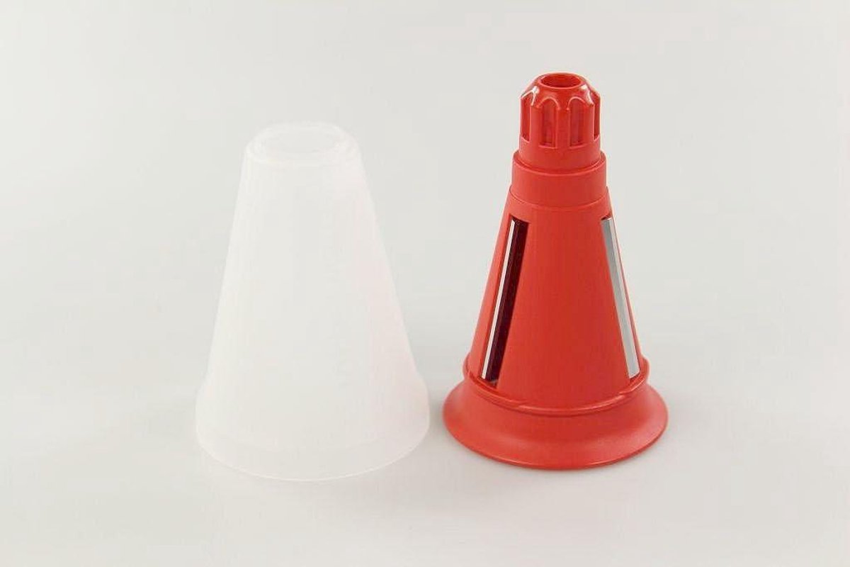 IJsscratcher Inzetstuk - Crushed IJs Maker - Drankjes Bereiden - Beschermhoes Inclusief - Diameter 8.5 cm - Rood