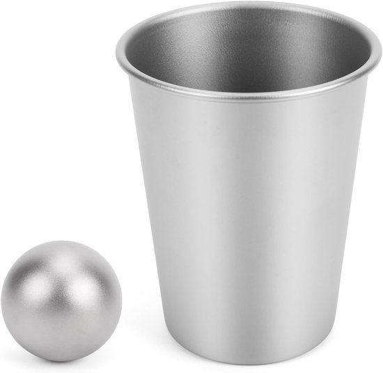 Herbruikbare Ijsballen - Gekoelde Drankjes - Buitenactiviteiten - Smaak Verwateren Niet - 4 cm - Zilverkleurig — afbeelding 5
