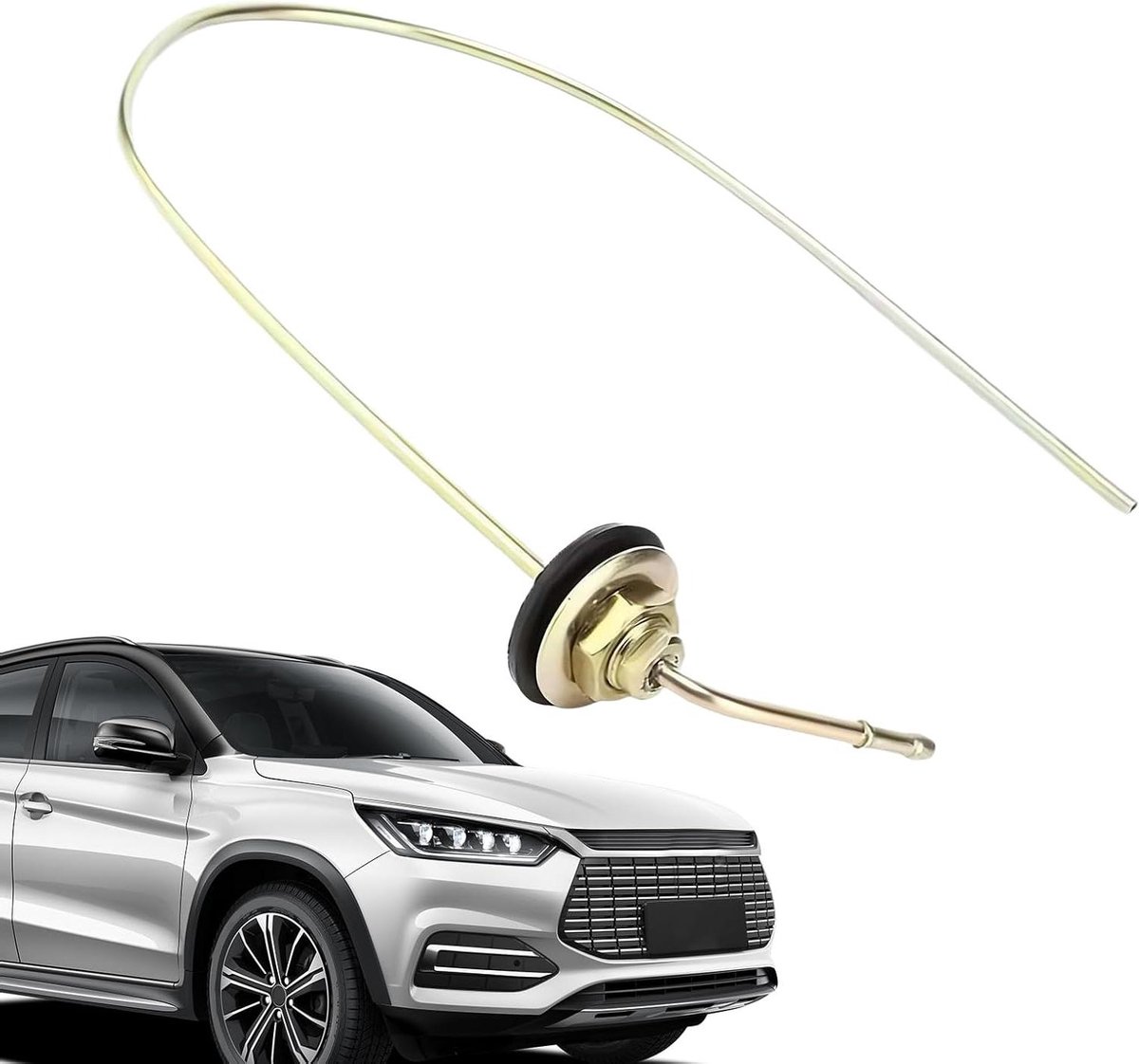 Parkeer Verwarmer Buis - Olie Afvoer - Koude Weer Overdracht - Efficiënt Luchtstroombeheer - 60 cm Lengte - Zwart