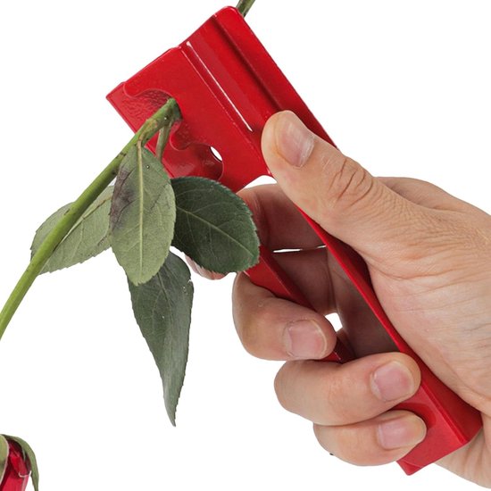 Rozen verwijderaar - Bloemtang - Doornen verwijderen - Efficiënt ontwerp - 1 stuk - Rood — afbeelding 2