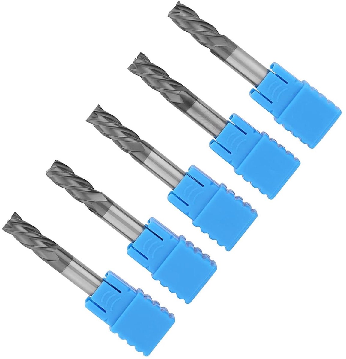Vingerfrezen Set - Metaal Frezen - Gaten Groeven Maken - Wolfraamcarbide Materiaal - 6mm Schachtdiameter - Metaalkleur