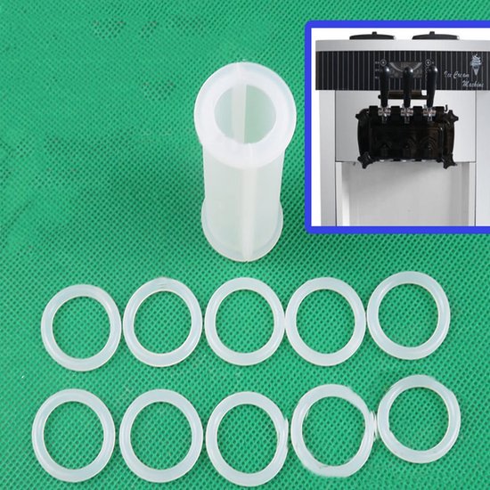 Dailygoods- Afdichtingsring Set - 10x Kleine O-Ringen - 2x Grote O-Ringen - Duurzaam Voedselkwaliteit - Geschikt voor IJs Machines - Vervangend Onderdeel - O-ring van Dailygoods — afbeelding 5