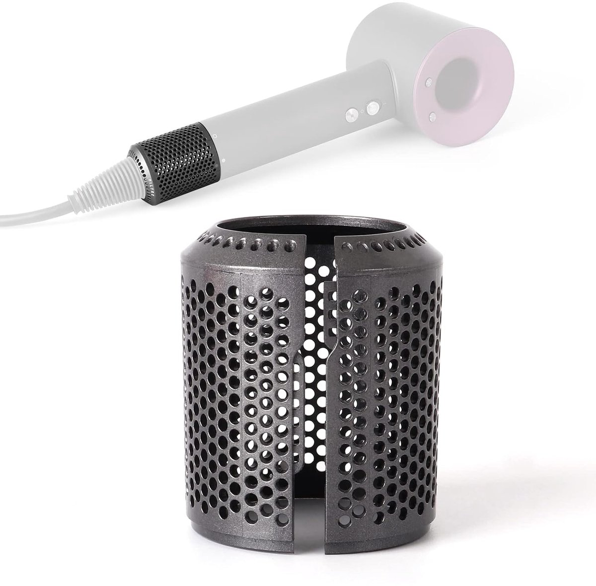 Vervangend föhnfilter voor Dyson Supersonic HD01 HD03 HD07 HD08 modellen - Reparatieaccessoires voor het buitenfilter van de föhn (metallic grijs)