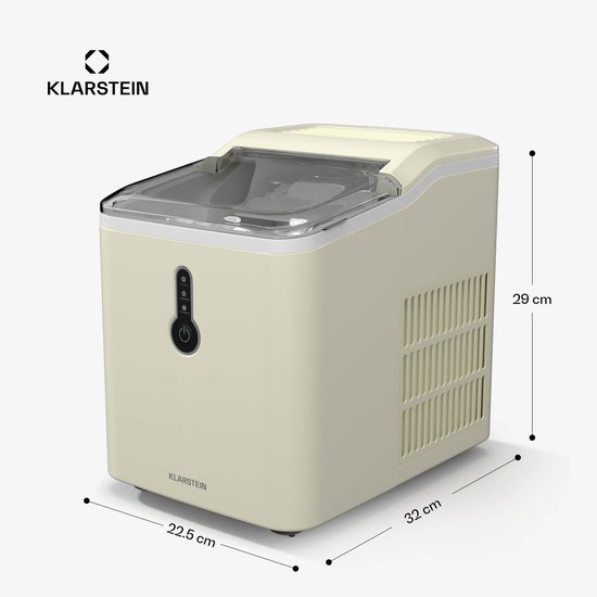 Klarstein IJsblokjesmachine ChillOut - 12 kg/dag - 9 ijsblokjes binnen 8 minuten - 120 watt - watertank - 120 cm - voor Bar voor Feest - LED - Mobiel - Ice Maker Ice Cube Maker IJsmaker IJsblokjesmaker Eismaschine van Klarstein — afbeelding 5