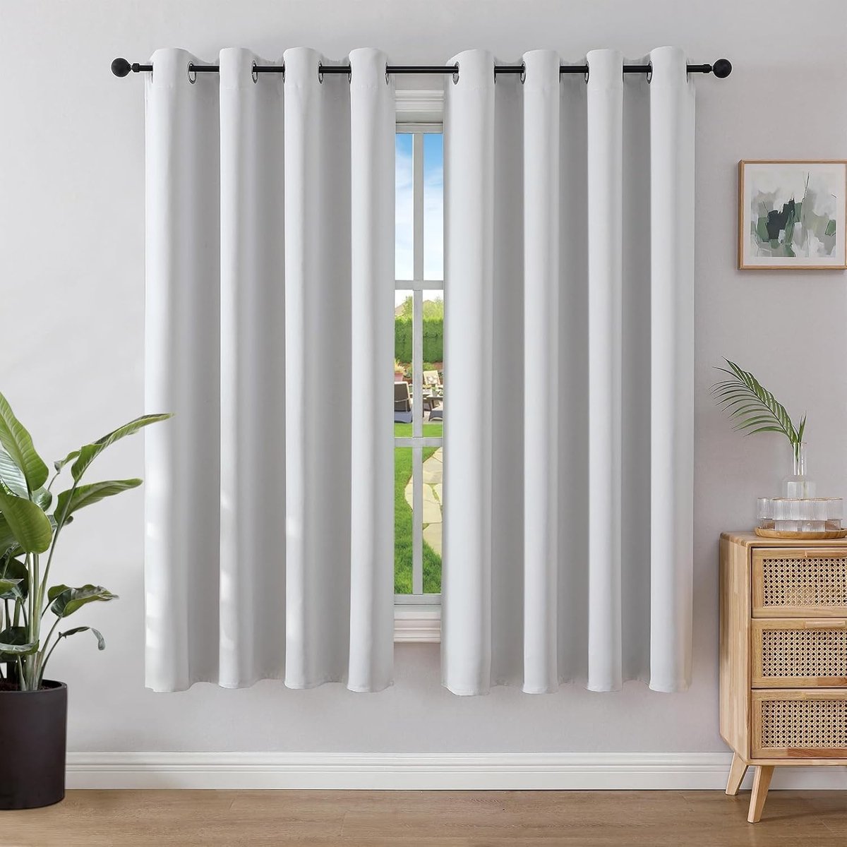 Dailygoods- Verduisteringsgordijn Ondoorzichtig - Gordijnen met Oogjes - Beige - Kant en Klaar - 117137-OW